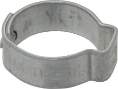 Oetiker - 13.5 to 15.7mm, Zinc-Plated 1-Ear Clamp - 5/8" Noml Size, 7mm Inner Width, 7mm Wide x 0.75mm Thick, Carbon Steel - All Tool & Supply