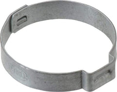 Oetiker - 30 to 33.1mm, Zinc-Plated 1-Ear Clamp - 1-5/16" Noml Size, 10mm Inner Width, 7mm Wide x 0.75mm Thick, Carbon Steel - All Tool & Supply