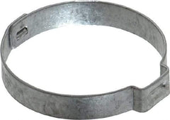 Oetiker - 35 to 38.1mm, Zinc-Plated 1-Ear Clamp - 1-1/2" Noml Size, 10mm Inner Width, 7mm Wide x 0.75mm Thick, Carbon Steel - All Tool & Supply