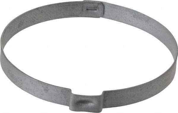 Oetiker - 60.4 to 63.5mm, Zinc-Plated 1-Ear Clamp - 2-1/2" Noml Size, 10mm Inner Width, 7mm Wide x 0.75mm Thick, Carbon Steel - All Tool & Supply