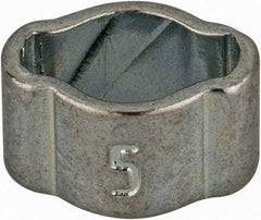 Oetiker - 3.4 to 5mm, Zinc-Plated 2-Ear Clamp - 3/16" Noml Size, 2.51mm Inner Width, 5mm Wide x 0.7mm Thick, Carbon Steel - All Tool & Supply