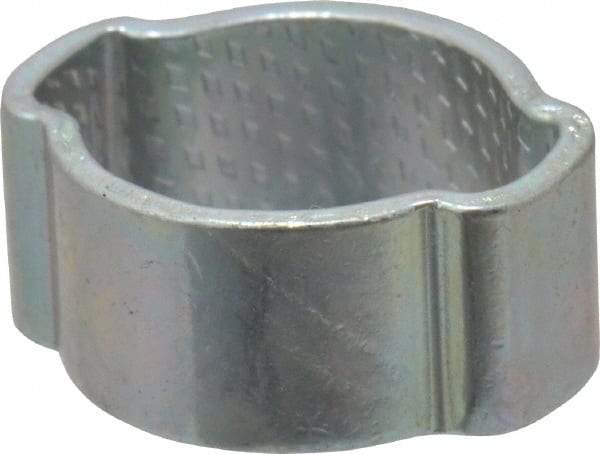 Oetiker - 8.1 to 11mm, Zinc-Plated 2-Ear Clamp - 3/8" Noml Size, 4.55mm Inner Width, 7mm Wide x 1mm Thick, Carbon Steel - All Tool & Supply