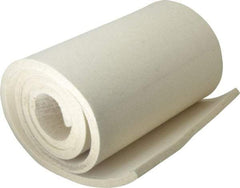 Made in USA - 1/2 Inch Thick x 60 Inch Wide x 12 Inch Long, Pressed Wool Felt Sheet - 8 Lbs/Square Yd., White, 500 psi - All Tool & Supply