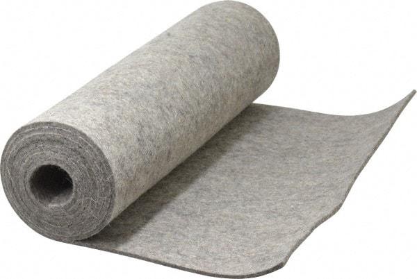 Made in USA - 1/8 Inch Thick x 60 Inch Wide x 12 Inch Long, Pressed Wool Felt Sheet - 2 Lbs/Square Yd., Gray, 400 psi - All Tool & Supply