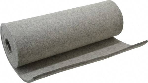 Made in USA - 3/16 Inch Thick x 60 Inch Wide x 12 Inch Long, Pressed Wool Felt Sheet - 3 Lbs/Square Yd., Gray, 400 psi - All Tool & Supply