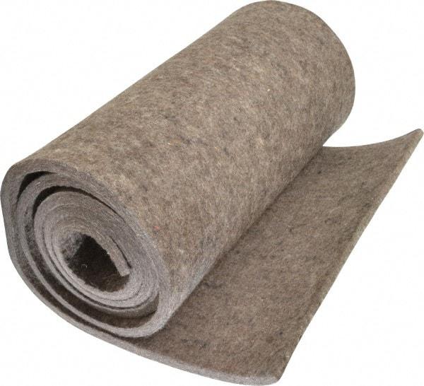 Made in USA - 3/8 Inch Thick x 60 Inch Wide x 12 Inch Long, Pressed Wool Felt Sheet - 6 Lbs/Square Yd., Gray, 400 psi - All Tool & Supply