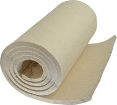 Made in USA - 1/2 Inch Thick x 66 Inch Wide x 12 Inch Long, Pressed Wool Felt Sheet - 6 Lbs/Square Yd., White, 400 psi - All Tool & Supply