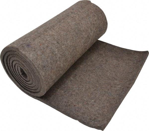 Made in USA - 3/8 Inch Thick x 72 Inch Wide x 12 Inch Long, Pressed Wool Felt Sheet - 3.2 Lbs/Square Yd., Gray, 75 psi - All Tool & Supply