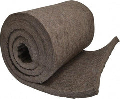 Made in USA - 3/4 Inch Thick x 72 Inch Wide x 12 Inch Long, Pressed Wool Felt Sheet - 6.4 Lbs/Square Yd., Gray, 75 psi - All Tool & Supply