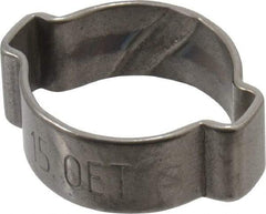 Oetiker - 12.5 to 15mm, 2 Ear Clamp - 9/16" Nominal Size - All Tool & Supply