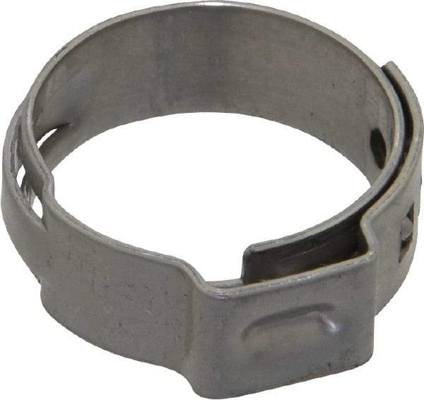Oetiker - Stepless Ear Clamp - 11/16" Noml Size, 8mm Inner Width, 7mm Wide x 0.6mm Thick, Stainless Steel - All Tool & Supply