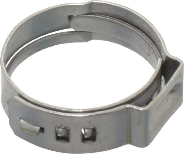 Oetiker - Stepless Ear Clamp - 3/4" Noml Size, 10mm Inner Width, 7mm Wide x 0.6mm Thick, Stainless Steel - All Tool & Supply