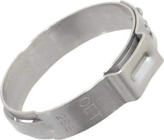 Oetiker - Stepless Ear Clamp - 1-1/8" Noml Size, 10mm Inner Width, 7mm Wide x 0.6mm Thick, Stainless Steel - All Tool & Supply