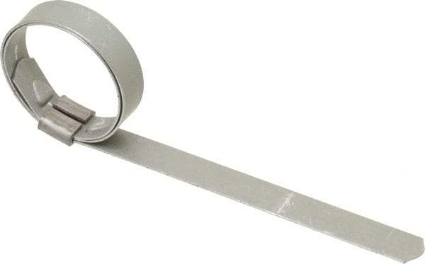 IDEAL TRIDON - 1" ID Galvanized Steel Preformed J-Type Clamp - 3/8" Wide, 0.025" Thick - All Tool & Supply