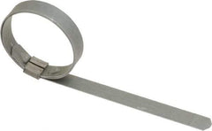 IDEAL TRIDON - 1-3/8" ID Galvanized Steel Preformed J-Type Clamp - 3/8" Wide, 0.025" Thick - All Tool & Supply