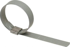 IDEAL TRIDON - 2" ID, Galvanized Steel Preformed J-Type Clamp - 5/8" Wide x 0.03" Thick - All Tool & Supply