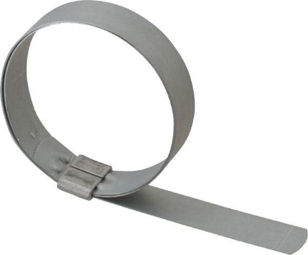 IDEAL TRIDON - 2-3/4" ID, Galvanized Steel Preformed J-Type Clamp - 3/4" Wide x 0.03" Thick - All Tool & Supply