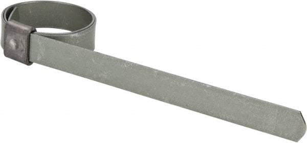 IDEAL TRIDON - 13/16" ID Galvanized Steel Preformed Center Punch Clamp - 3/8" Wide, 0.025" Thick - All Tool & Supply