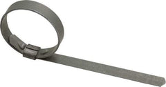 IDEAL TRIDON - 1-3/8" ID Galvanized Steel Preformed Center Punch Clamp - 3/8" Wide, 0.025" Thick - All Tool & Supply