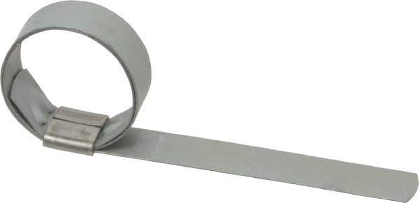 IDEAL TRIDON - 1-1/4" ID Galvanized Steel Preformed Center Punch Clamp - 5/8" Wide, 0.025" Thick - All Tool & Supply