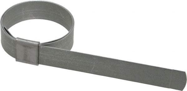 IDEAL TRIDON - 1-1/2" ID Galvanized Steel Preformed Center Punch Clamp - 5/8" Wide, 0.025" Thick - All Tool & Supply