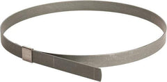 IDEAL TRIDON - 8" ID, Galvanized Steel Preformed Center Punch Type Clamp - 5/8" Wide x 0.03" Thick - All Tool & Supply