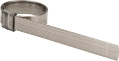 IDEAL TRIDON - 1-1/4" ID, Grade 201, Stainless Steel Preformed J-Type Clamp - 1/2" Wide x 0.03" Thick - All Tool & Supply