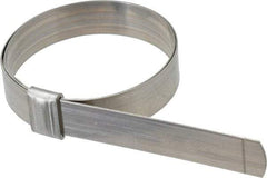 IDEAL TRIDON - 2-3/4" ID, Grade 201, Stainless Steel Preformed J-Type Clamp - 3/4" Wide x 0.03" Thick - All Tool & Supply