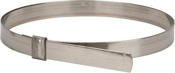 IDEAL TRIDON - 7" ID, Grade 201, Stainless Steel Preformed J-Type Clamp - 3/4" Wide x 0.03" Thick - All Tool & Supply