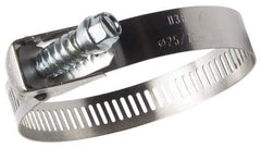 IDEAL TRIDON - SAE Size 128, 1-3/4 to 8-9/16" Diam, Stainless Steel Quick Release Worm Drive Clamp - 1/2" Wide, Material Grade 301, Series 550 - All Tool & Supply