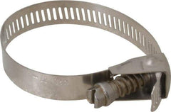 IDEAL TRIDON - SAE Size 28, 1 to 2-1/4" Diam, Stainless Steel Quick Release Worm Drive Clamp - 1/2" Wide, Material Grade 301, Series 550 - All Tool & Supply