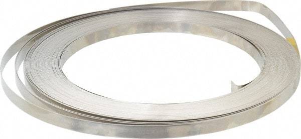 IDEAL TRIDON - Grade 201, Stainless Steel Banding Strap Roll - 1/2" Wide x 0.03" Thick - All Tool & Supply