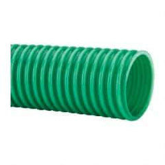 Continental ContiTech - 2" ID, 5 Hg Vac Rating, PVC Vacuum & Duct Hose - 100' Long, Metallic Green, 3" Bend Radius, 15 to 150°F - All Tool & Supply