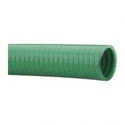 Continental ContiTech - 15 to 150°F, 1-1/4" Inside x 1.53" Outside Diam, PVC Liquid Suction & Discharge Hose - Green, 100' Long, 99 psi Working Pressure - All Tool & Supply