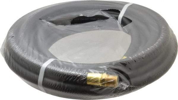 Continental ContiTech - 1/2" ID x 0.811" OD 25' Long Multipurpose Air Hose - MNPT x MNPT Ends, 200 Working psi, -40 to 190°F, 1/2" Fitting, Black - All Tool & Supply