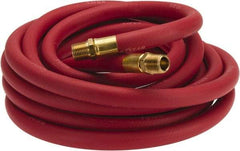 Continental ContiTech - 1/2" ID x 0.838" OD 25' Long Multipurpose Air Hose - MNPT x MNPT Ends, 250 Working psi, -40 to 190°F, 1/2" Fitting, Red - All Tool & Supply