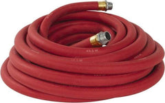 Continental ContiTech - 3/4" ID x 1.133" OD 50' Long Multipurpose Air Hose - MNPT x MNPT Ends, 250 Working psi, -40 to 190°F, 3/4" Fitting, Red - All Tool & Supply