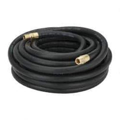 Continental ContiTech - 1/2" ID x 0.844" OD 50' Long Oil Resistant Air Hose - MNPT x MNPT Ends, 300 Working psi, -20 to 190°F, 1/2" Fitting, Black - All Tool & Supply