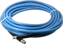 Continental ContiTech - 50' Long, 3/8" Fitting, Swivel Fitting, 0 to 250°F, Synthetic Rubber High Temp & High Pressure Hose - 3/8" Inside x 0.693" Outside Diam, Blue, 3,000 psi - All Tool & Supply