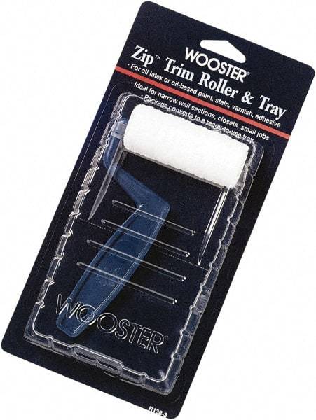 Wooster Brush - Trim Paint Roller Kit - Includes Paint Tray, Roller Cover & Frame - All Tool & Supply