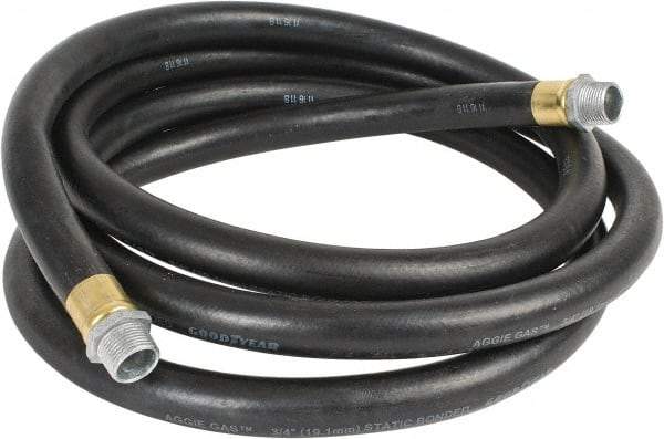 Continental ContiTech - 3/4" ID x 1-1/8" OD x 12' OAL, NPT Male x Male Petroleum Transfer Hose - 100 Max Working psi, 3/4" Fitting, Black - All Tool & Supply