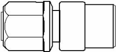 NewAge Industries - 3/4" Tube OD, PFA PTFE Plastic Compression Tube Female Connector - 3/4 NPT Pipe, 500°F Max, 3/4 Thread - All Tool & Supply