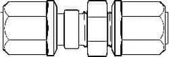 NewAge Industries - 3/4" Tube OD, PFA PTFE Plastic Compression Tube Bulkhead Union - 500°F Max - All Tool & Supply