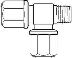 NewAge Industries - 3/4" Tube OD, PFA PTFE Plastic Compression Tube Male Run Tee - 3/4 NPT Pipe, 500°F Max, 3/4 Thread - All Tool & Supply