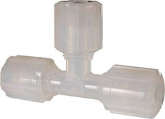 NewAge Industries - 3/8" Tube OD, PFA PTFE Plastic Compression Tube Union Tee - 500°F Max - All Tool & Supply