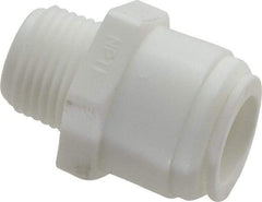 Value Collection - 1/2" Outside Diam, 3/8 NPT, Acetal Push-to-Connect Tube Male Connector - 150 Max psi - All Tool & Supply