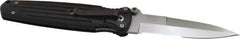 Gerber - 3-3/4" Blade, 8-3/4" OAL, Partially Serrated Double Bevel Folding Knife - 5" Closed Length, Glass-Filled Nylon, 1 Blade, 1 Edge, Pocket Clip - All Tool & Supply