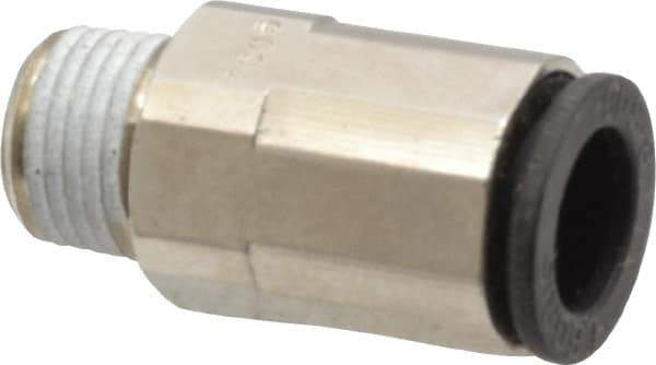 Legris - 5/16" Outside Diam, 1/8 NPT, Nickel Plated Brass Push-to-Connect Tube Male Connector - 290 Max psi - All Tool & Supply