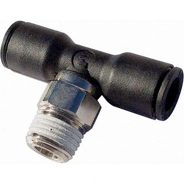 Legris - Plastic Push-To-Connect Tube Fittings Type: Male Branch Tee Tube Outside Diameter (Inch): 3/16 - All Tool & Supply