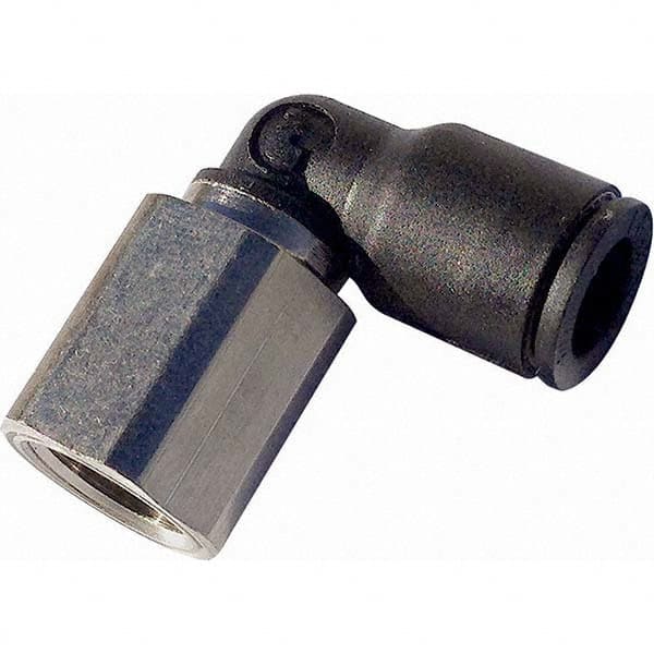 Legris - Plastic Push-To-Connect Tube Fittings Type: Female Elbow Tube Outside Diameter (Inch): 3/8 - All Tool & Supply